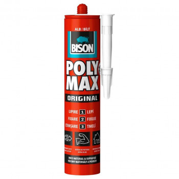 Bison Poly Max original alb polimer 465g
